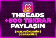 ⭐[GARANTİLİ] THREADS 500 ADET KALİTELİ RESHARE