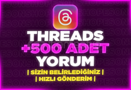 ⭐[GARANTİLİ] THREADS 500 ADET KALİTELİ YORUM