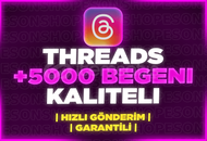 ⭐[GARANTİLİ] THREADS 5000 ADET KALİTELİ BEĞENİ