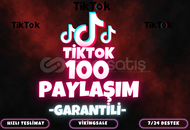 ⭐️[GARANTİLİ] TİKTOK 100 PAYLAŞIM⭐
