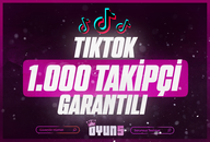 ⭐[Garantili] Tiktok 1.000 Adet Takipçi⭐