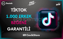 ⭐[GARANTİLİ] TİKTOK 1.000 ERKEK BEĞENİ⭐