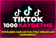 ⭐[GARANTİLİ] TİKTOK 1000 GERÇEK KAYDETME⭐