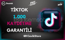 ⭐️[GARANTİLİ] TİKTOK 1.000 KAYDETME⭐️