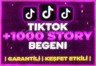 ⭐️[GARANTİLİ] TİKTOK 1000 STORY BEĞENİ⭐️