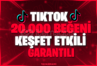 ⚡ [Garantili] Tiktok 20.000 Beğeni