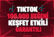⭐[Garantili] TikTok 100.000 Beğeni