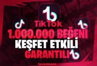 ⚡ [Garantili] Tiktok 1.000.000 Beğeni