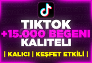 ⭐[GARANTİLİ] TİKTOK 15000 GERÇEK BEĞENİ⭐