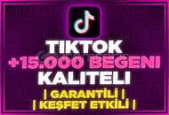 ⭐[GARANTİLİ] TİKTOK 15000 GERÇEK BEĞENİ⭐