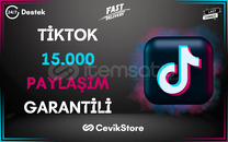 ⭐️[GARANTİLİ] TİKTOK 15.000 VİDEO PAYLAŞIM⭐️