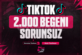 ⭐[GARANTİLİ] TİKTOK 2000 GERÇEK BEĞENİ⭐