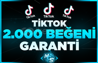 ⭐ GARANTİLİ ⭐ TİKTOK 2.000 GERÇEK BEĞENİ ⭐