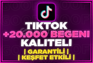 ⭐[GARANTİLİ] TİKTOK 20000 GERÇEK BEĞENİ⭐