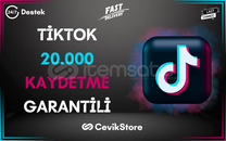 ⭐️[GARANTİLİ] TİKTOK 20.000 KAYDETME⭐️