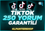 ⭐[GARANTİLİ] Tiktok 250 İstediğiniz Yorum ⭐