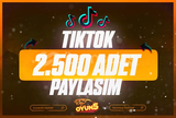 ⭐[Garantili] Tiktok 2.500 Adet Paylaşım⭐