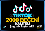 ⭐GARANTİLİ TİKTOK 2000 BEĞENİ KEŞFET ETKİLİ⭐