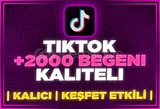 ⭐[GARANTİLİ] TİKTOK 2000 GERÇEK BEĞENİ⭐