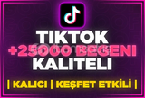 ⭐[GARANTİLİ] TİKTOK 25000 GERÇEK BEĞENİ⭐