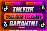 ⭐[GARANTİLİ] Tiktok 250K İZLENME + 500BEGENİ ⭐