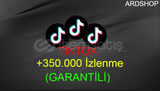 [GARANTİLİ] TİKTOK +350.000 İZLENME