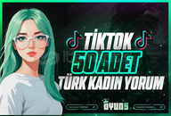 ⭐[Garantili] Tiktok 50 Adet Türk Kadın Yorum⭐
