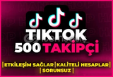 ⭐[GARANTİLİ] TİKTOK 500 GERÇEK TAKİPÇİ⭐