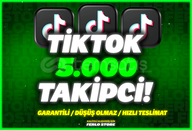 ⭐ [ GARANTİLİ ]TİKTOK 5000 ADET TAKİPÇİ ⭐