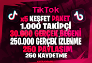 ⭐[Garantili] Tiktok 5X Keşfet Paketi