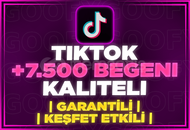 ⭐[GARANTİLİ] TİKTOK 7500 GERÇEK BEĞENİ⭐