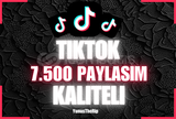 ⭐[GARANTİLİ] TİKTOK 7.500 GERÇEK PAYLAŞIM⭐