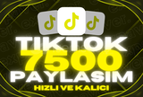 ♻️ GARANTİLİ | TİKTOK 7500 PAYLAŞIM