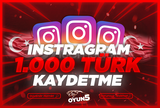 ✨Garantili Türk Kaydetme 1.000 Adet✨