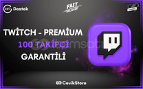 ⭐️[GARANTİLİ] TWİTCH 100 TAKİPÇİ | KALİTELİ⭐️