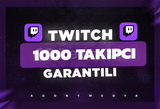 (GARANTİLİ) Twitch 1000 Gerçek Takipçi