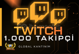 (GARANTİLİ) Twitch 1.000 Gerçek Takipçi