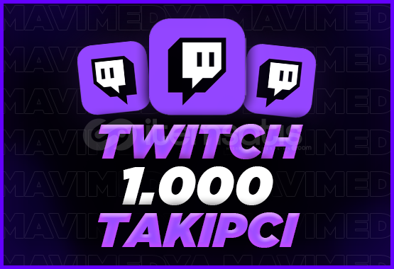 (GARANTİLİ) Twitch 1000 Gerçek Takipçi (GARANTİLİ) Twitch 1000 Gerçek Takipçi