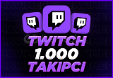 (GARANTİLİ) Twitch 1000 Gerçek Takipçi