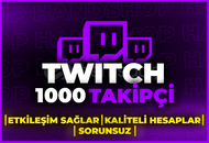 ⭐[GARANTİLİ] TWİTCH 1000 GERÇEK TAKİPÇİ⭐