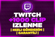 ⭐️[GARANTİLİ] TWİTCH 1000 KLİP İZLENME⭐️