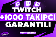 ⭐[GARANTİLİ] TWİTCH +1.000 TAKİPCİ⭐
