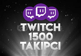 ⭐[Garantili] Twitch 1.500 Takipçi