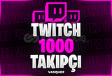 ⭐ [GARANTİLİ] Twitch 1000 Takipçi ⭐