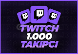 (GARANTİLİ) Twitch 1000 Takipçi | Anlık