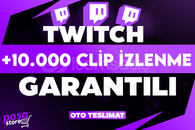 ⭐[GARANTİLİ] TWİTCH +10.000 CLİP İZLENME⭐