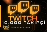 (GARANTİLİ) Twitch 10.000 Gerçek Takipçi