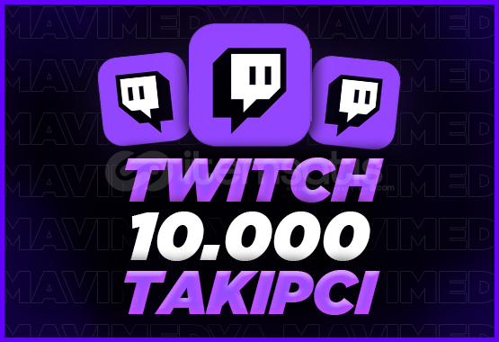 (GARANTİLİ) Twitch 10.000 Gerçek Takipçi (GARANTİLİ) Twitch 10.000 Gerçek Takipçi