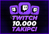 (GARANTİLİ) Twitch 10.000 Gerçek Takipçi