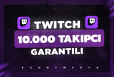 (GARANTİLİ) Twitch 10.000 Gerçek Takipçi